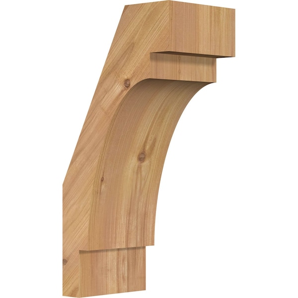 Ekena Millwork 5 1/2"W x 8"D x 16"H Merced Smooth Knee Brace, Western Red Cedar BRC06X08X16MRC00SWR - main